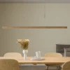 Pendellamper ^ Quitani LED-pendel Nora, eg natur, længde 118 cm