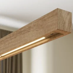 Pendellamper ^ Quitani LED-pendel Nora, eg natur, længde 118 cm