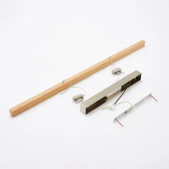 Pendellamper ^ Quitani LED-pendel Nora, eg natur, længde 118 cm