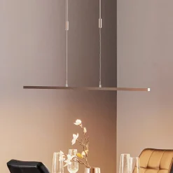 Quitani Pendellamper|Pendellamper > LED-pendel Tolu, nikkel, længde 118 cm