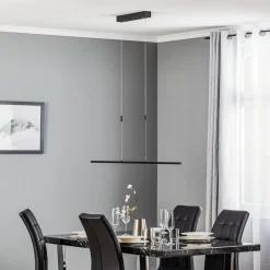 Pendellamper ^ Quitani LED-pendel Tolu, sort, længde 118 cm