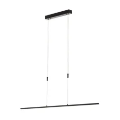 Pendellamper ^ Quitani LED-pendel Tolu, sort, længde 118 cm