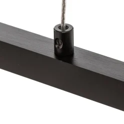 Pendellamper ^ Quitani LED-pendel Tolu, sort, længde 118 cm