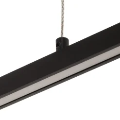 Pendellamper ^ Quitani LED-pendel Tolu, sort, længde 118 cm