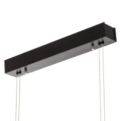 Pendellamper ^ Quitani LED-pendel Tolu, sort, længde 118 cm
