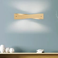 Quitani Væglamper > LED-væglampe Lian, egetræ