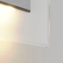 Quitani Væglamper > LED-væglampe Lole, aluminium, 59 x 29 cm, glas