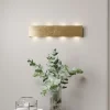 Quitani Væglamper|Væglamper > LED-væglampe Maja, guld antik, bredde 54 cm