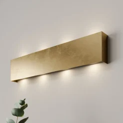 Quitani Væglamper|Væglamper > LED-væglampe Maja, guld antik, bredde 54 cm