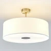 Quitani Loftlamper > -loftslampe Gala, Ø 50 cm, chintz-hvid