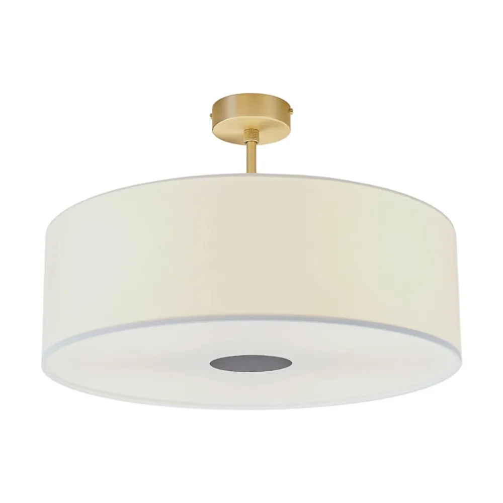Quitani Loftlamper > -loftslampe Gala, Ø 50 cm, chintz-hvid