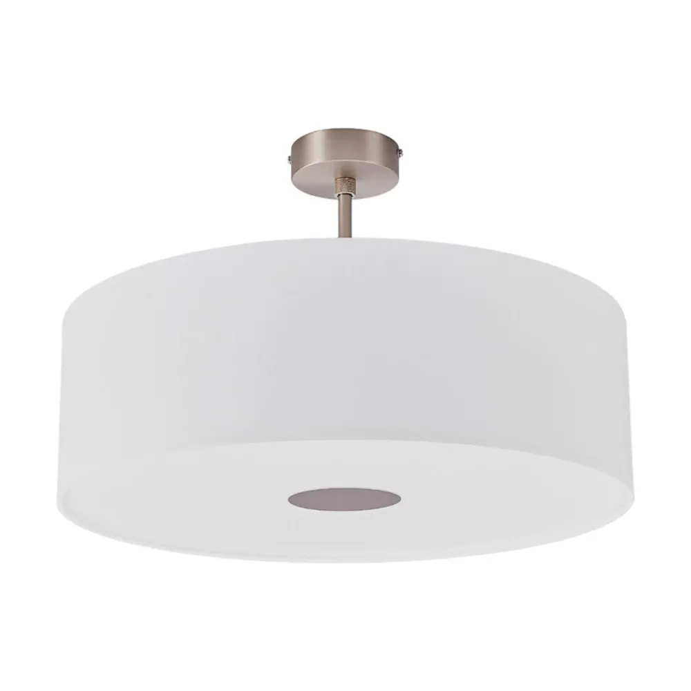 Quitani Loftlamper > -loftslampe Gala, Ø 50 cm, chintz-hvid