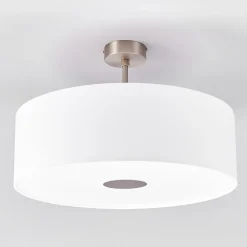Quitani Loftlamper > -loftslampe Gala, Ø 50 cm, chintz-hvid