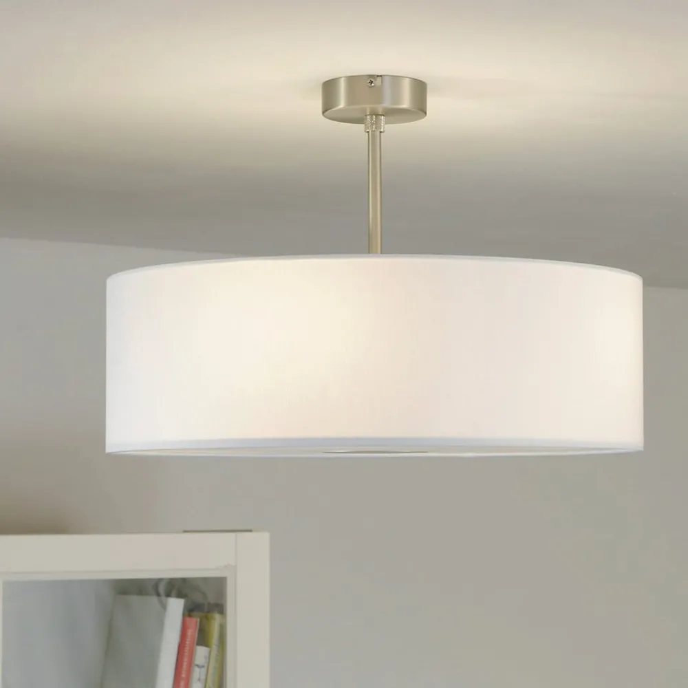 Quitani Loftlamper > -loftslampe Gala, Ø 50 cm, chintz-hvid