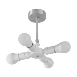 Quitani Loftlamper > -loftslampe Gala, Ø 50 cm, chintz-hvid