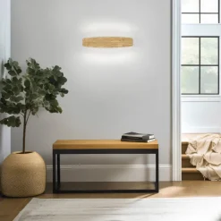 Væglamper|Væglamper ^ Quitani Persida LED-væglampe, 48 cm lang, eg, 2.700 K