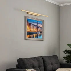 Quitani Væglamper > Talon LED-gallerilampe messing eloxal