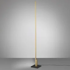 Quitani Gulvlamper|Gulvlamper > Talon LED-gulvlampe i anodiseret mat messing