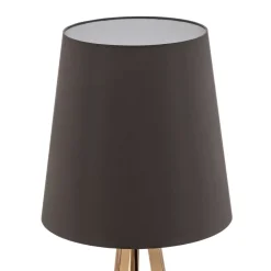 Quitani Gulvlamper|Gulvlamper > trebenet gulvlampe Jata, træ, chintz grafit