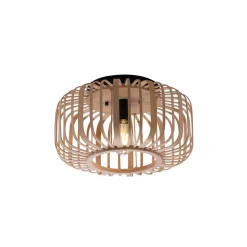 JUST LIGHT. GmbH Loftlamper > Racoon loftlampe af træ, tykke stivere, Ø 42cm