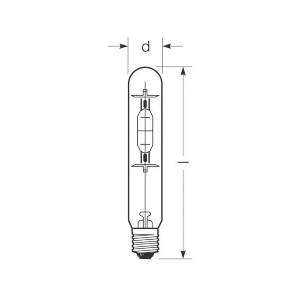 Radium Metal-Damppærer > Halogen-metaldamppære E40 360W HRI-T B klar