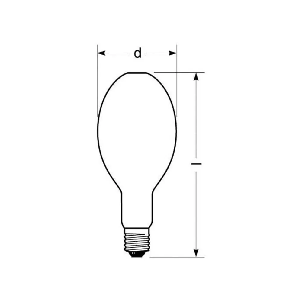 Metal-Damppærer ^ Radium Halogen-metaldamppære E40 430 W HRI-E NSC/S/F Ra92