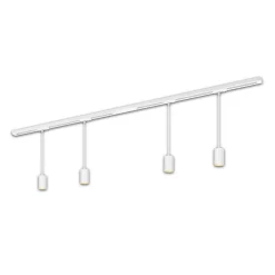 Briloner Skinnesystem > RAIL 230 V skinnesystem, hvid, 4 pendler, længde 1,5 m