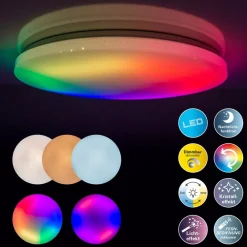 Näve Loftlamper|Loftlamper > Rainbow LED-loftlampe, dæmpbar, RGBW, natlys