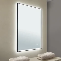 ORION Møbel Og Interiør > Ramme LED-spejl, 70 x 90 cm, CCT, antidug, dæmpbar