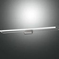 Væg- Og Spejllamper ^ Fabas Luce Rapallo LED-væglampe, krom, IP44, 80 cm