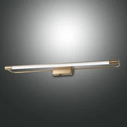 Fabas Luce Gang|Væg- Og Spejllamper > Rapallo LED-væglampe, messing, IP44, 60 cm