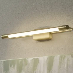 Fabas Luce Gang|Væg- Og Spejllamper > Rapallo LED-væglampe, messing, IP44, 40 cm