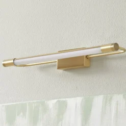 Fabas Luce Gang|Væg- Og Spejllamper > Rapallo LED-væglampe, messing, IP44, 40 cm
