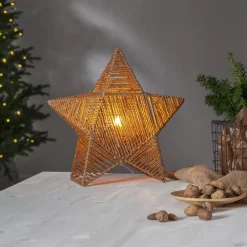 STAR TRADING Dekorationsbelysning|Julepynt > Rappe dekostjerne af papirsnører, stående