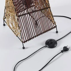 Lindby Gulvlamper|Gulvlamper > Rattan gulvlampe Kassia til hyggebelysning