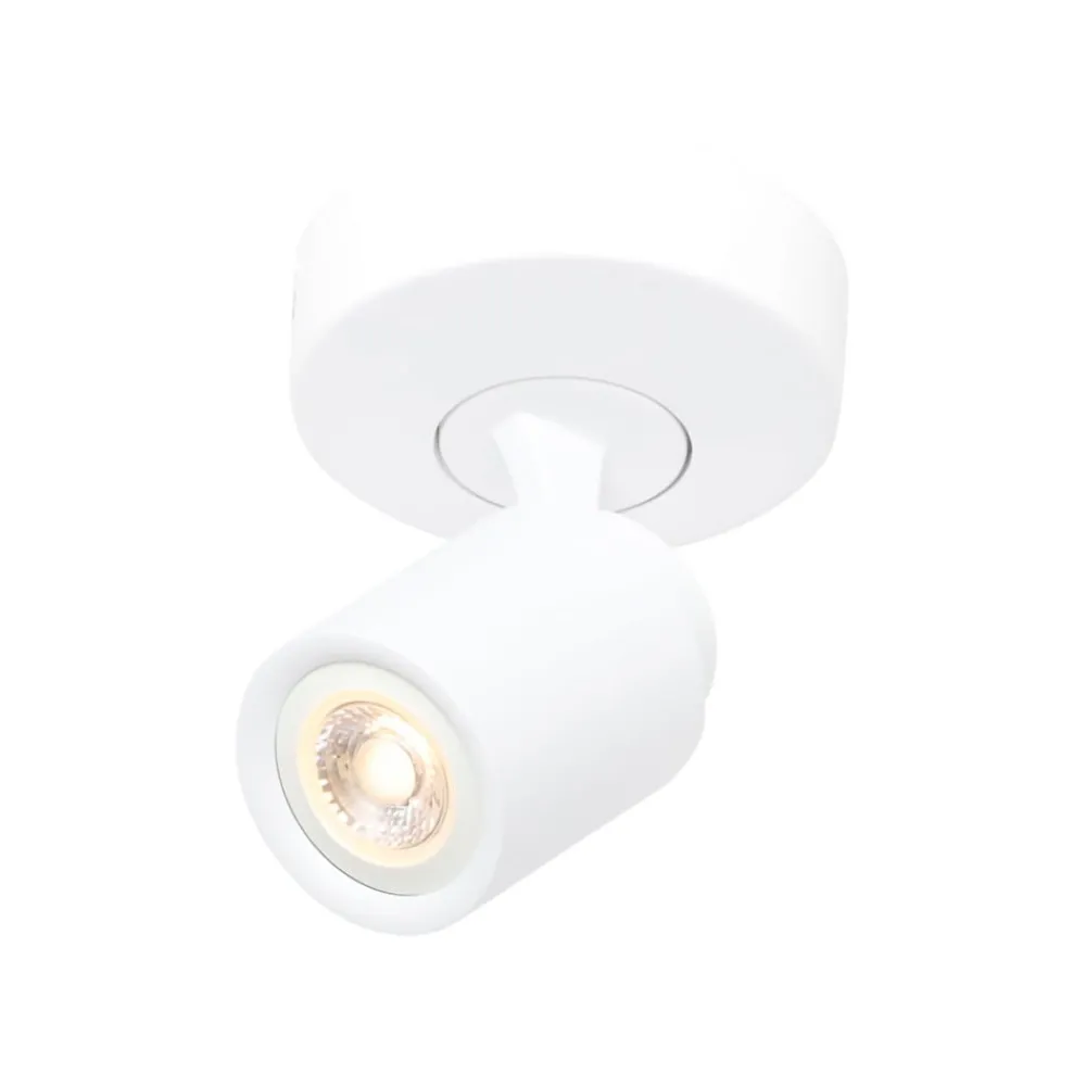 Freelight Loftlamper|Loftlamper > Razza loftspot, hvid, Ø 13 cm, metal
