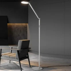 Fabas Luce Arbejdsrum/Kontor|Gulvlamper > Regina LED-gulvlampe, 1 lyskilde, aluminium
