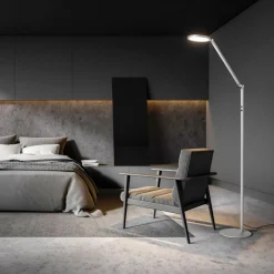 Fabas Luce Arbejdsrum/Kontor|Gulvlamper > Regina LED-gulvlampe, 1 lyskilde, aluminium