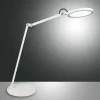 Arbejdsrum/Kontor|Bordlamper ^ Fabas Luce Regina LED-skrivebordslampe med dæmper, hvid