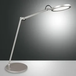 Arbejdsrum/Kontor|Bordlamper ^ Fabas Luce Regina LED-skrivebordslampe med dæmper, alu