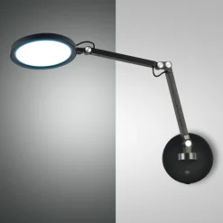 Fabas Luce Væglamper|Væglamper > Regina LED-væglampe, sort, CCT, dæmpbar, justerbar