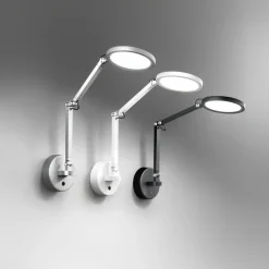 Fabas Luce Væglamper|Væglamper > Regina LED-væglampe, sort, CCT, dæmpbar, justerbar