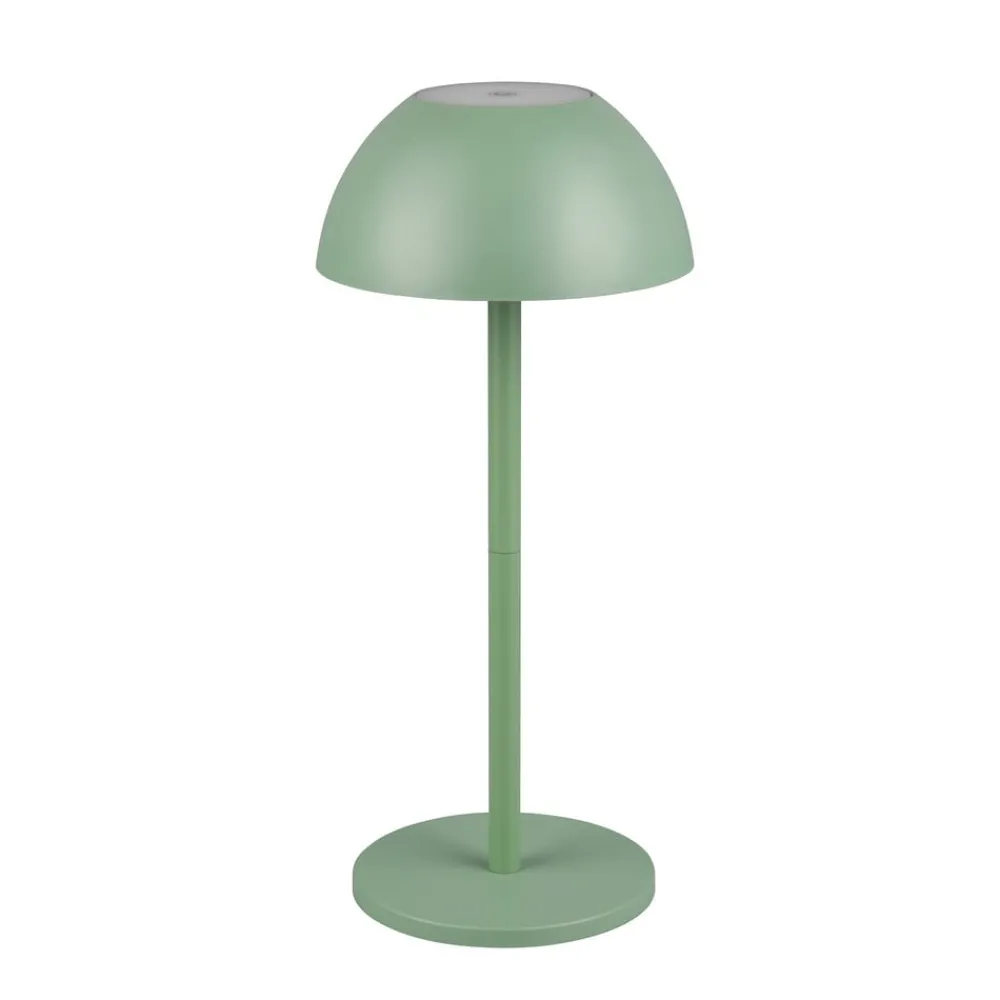 Reality Leuchten Dekorationsbelysning|Terrassebelysning > Ricardo LED genopladelig bordlampe, grøn, højde 30 cm, plast