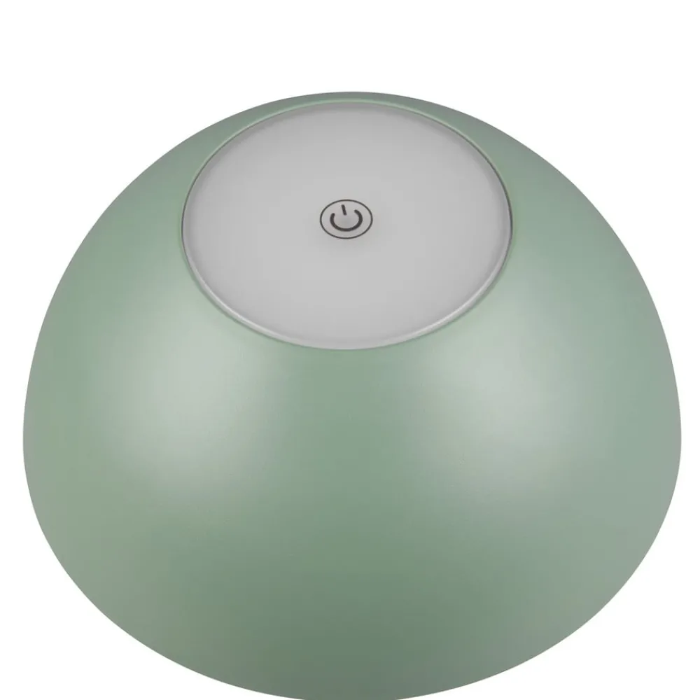 Reality Leuchten Dekorationsbelysning|Terrassebelysning > Ricardo LED genopladelig bordlampe, grøn, højde 30 cm, plast