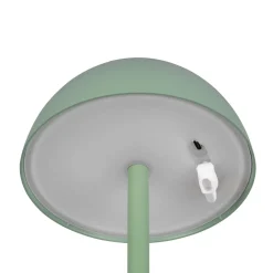 Reality Leuchten Dekorationsbelysning|Terrassebelysning > Ricardo LED genopladelig bordlampe, grøn, højde 30 cm, plast