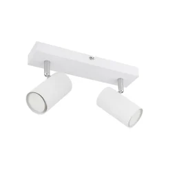 Globo Spotlights > Robby loftspot, hvid, længde 26 cm, 2-lys, metal