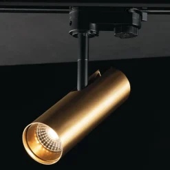Eco-Light Skinnesystem > Rocket 7W 3.000K LED-spotlight i guld