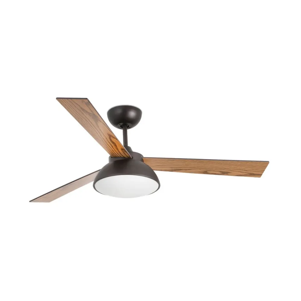 Loftventilatorer ^ FARO BARCELONA Rodas loftventilator med LED-lampe, brun