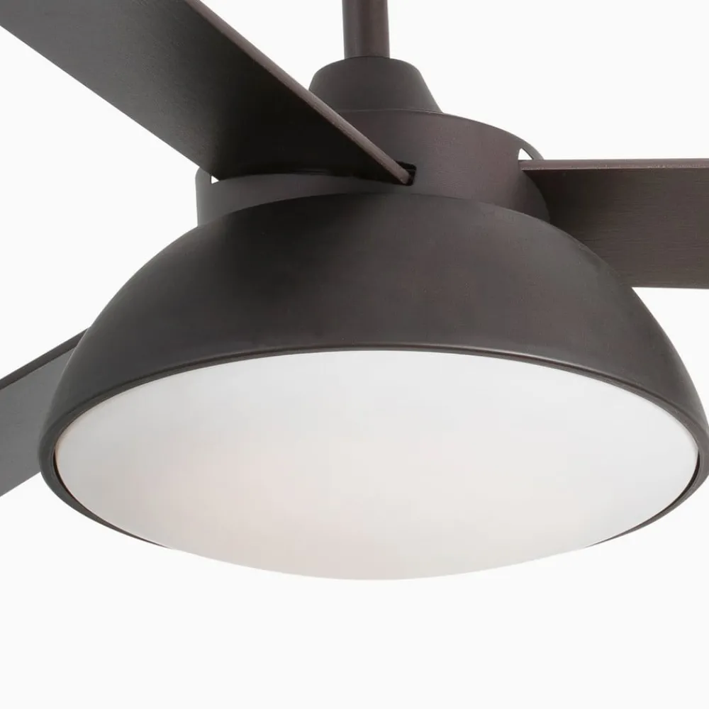 Loftventilatorer ^ FARO BARCELONA Rodas loftventilator med LED-lampe, brun
