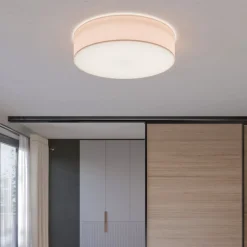 Loftlamper|Loftlamper ^ TK Lighting Rondo loftslampe, beige, Ø 60 cm